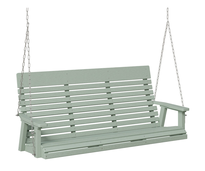 Berlin Gardens Casual Back Three Seat Swing with Zinc Chains