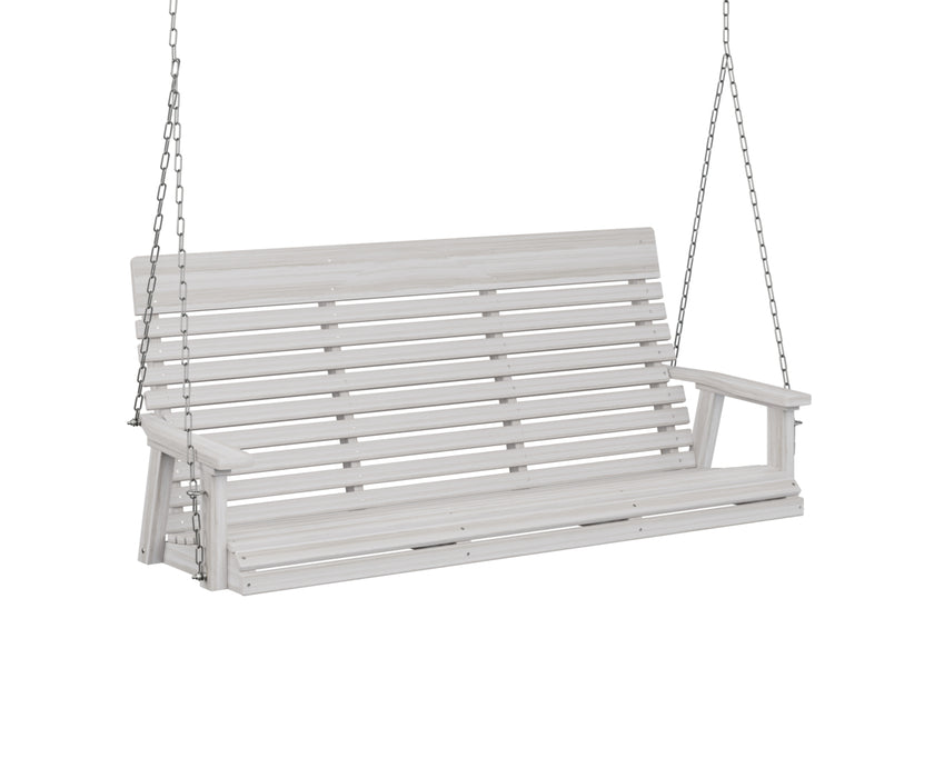 Berlin Gardens Casual Back Three Seat Swing with Zinc Chains