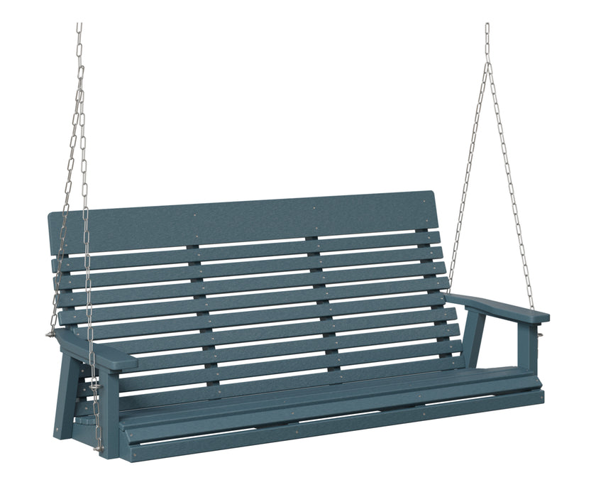 Berlin Gardens Casual Back Three Seat Swing with Zinc Chains