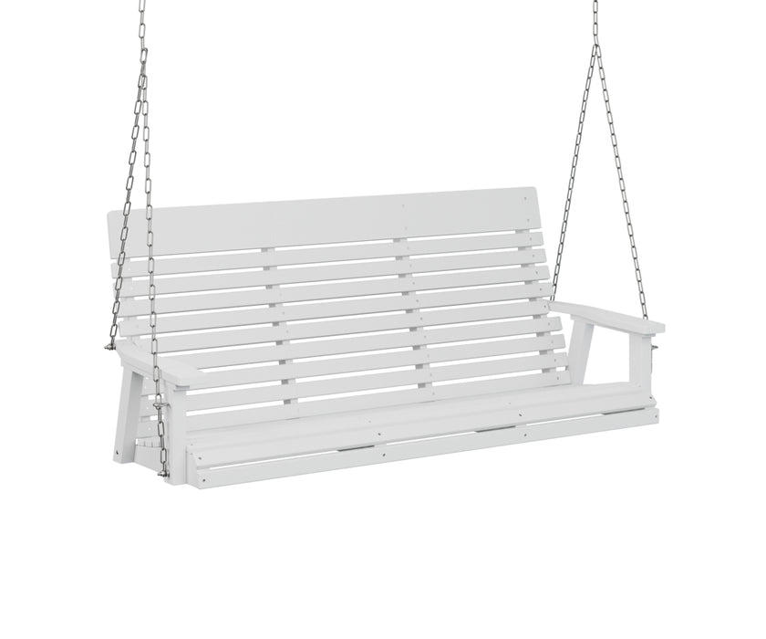 Berlin Gardens Casual Back Three Seat Swing with Zinc Chains