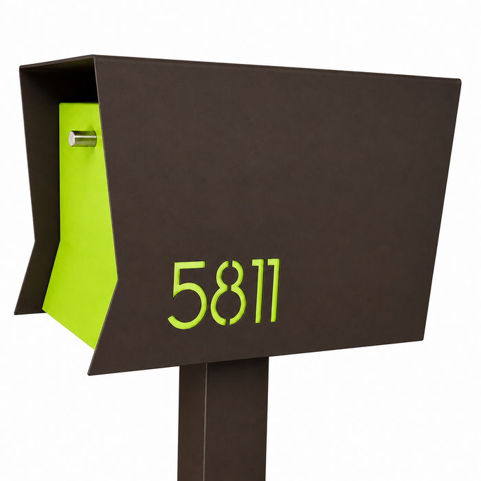Retrobox-2.0 in DESIGNER GREY - Modern Mailbox