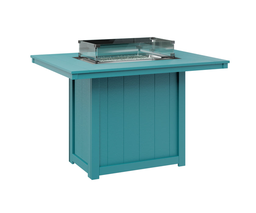 Berlin Gardens Donoma 54″ Rectangular Counter Height Fire Pit Table