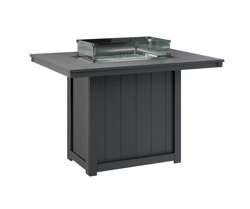 Berlin Gardens Donoma 54″ Rectangular Counter Height Fire Pit Table
