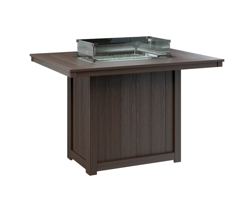 Berlin Gardens Donoma 54″ Rectangular Counter Height Fire Pit Table