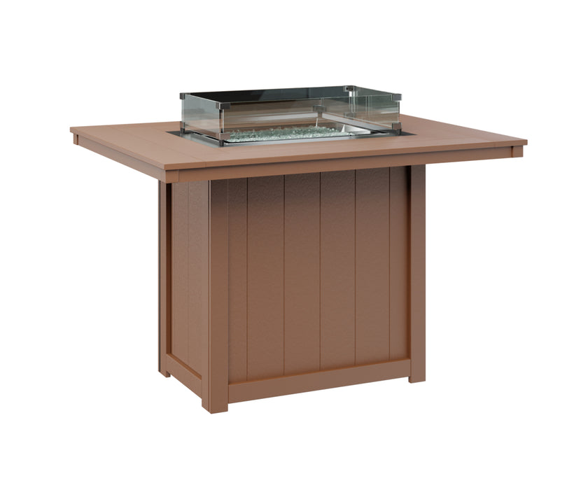 Berlin Gardens Donoma 54″ Rectangular Counter Height Fire Pit Table
