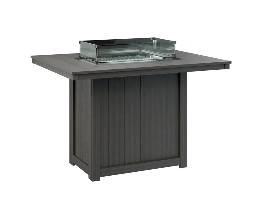 Berlin Gardens Donoma 54″ Rectangular Counter Height Fire Pit Table