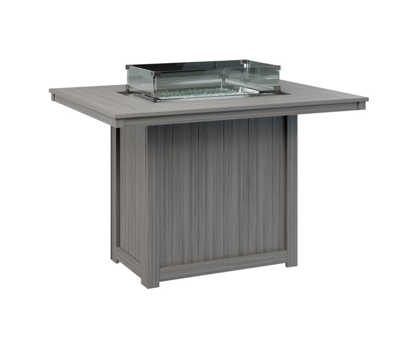 Berlin Gardens Donoma 54″ Rectangular Counter Height Fire Pit Table