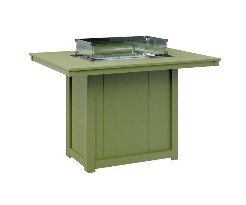 Berlin Gardens Donoma 54″ Rectangular Counter Height Fire Pit Table