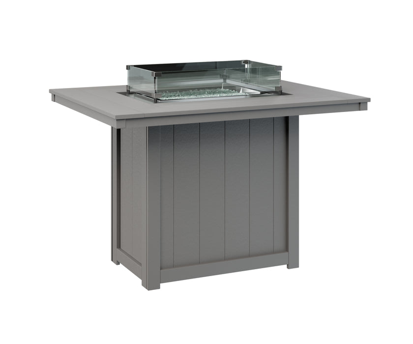 Berlin Gardens Donoma 54″ Rectangular Counter Height Fire Pit Table