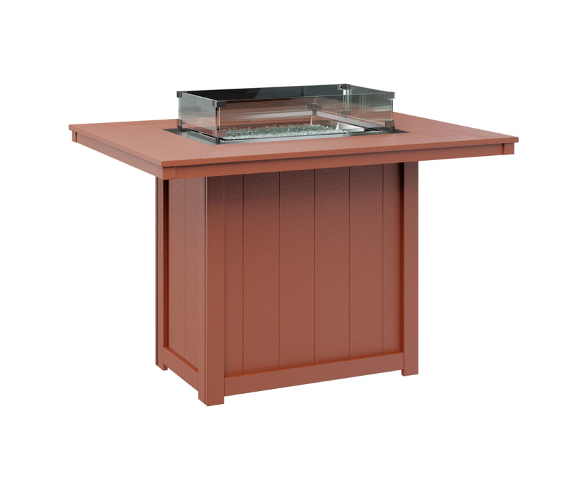 Berlin Gardens Donoma 54″ Rectangular Counter Height Fire Pit Table