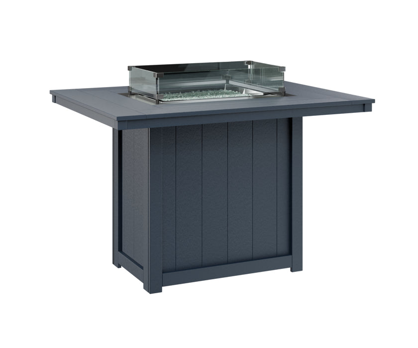 Berlin Gardens Donoma 54″ Rectangular Counter Height Fire Pit Table