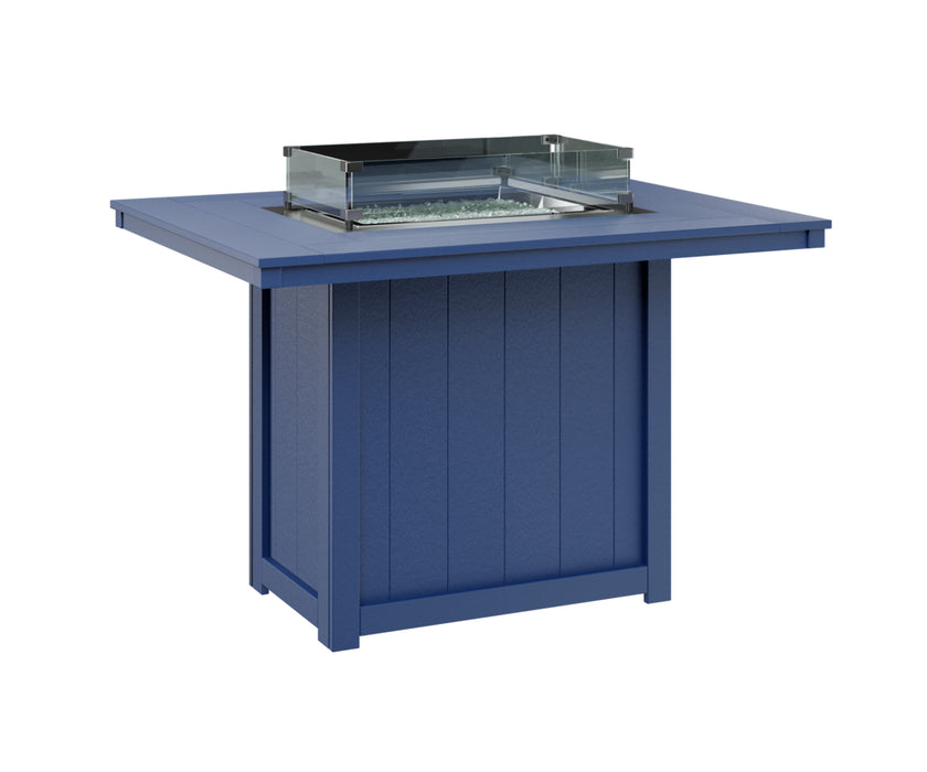 Berlin Gardens Donoma 54″ Rectangular Counter Height Fire Pit Table