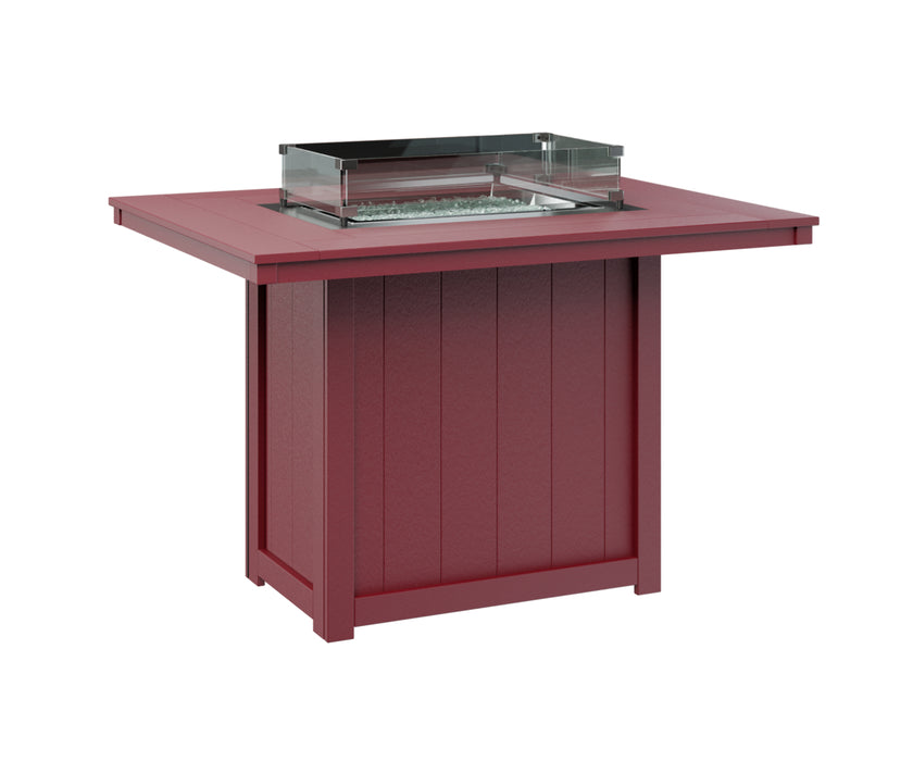 Berlin Gardens Donoma 54″ Rectangular Counter Height Fire Pit Table