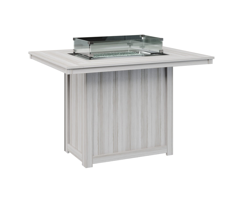 Berlin Gardens Donoma 54″ Rectangular Counter Height Fire Pit Table