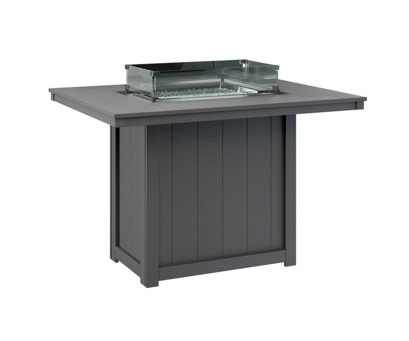 Berlin Gardens Donoma 54″ Rectangular Counter Height Fire Pit Table