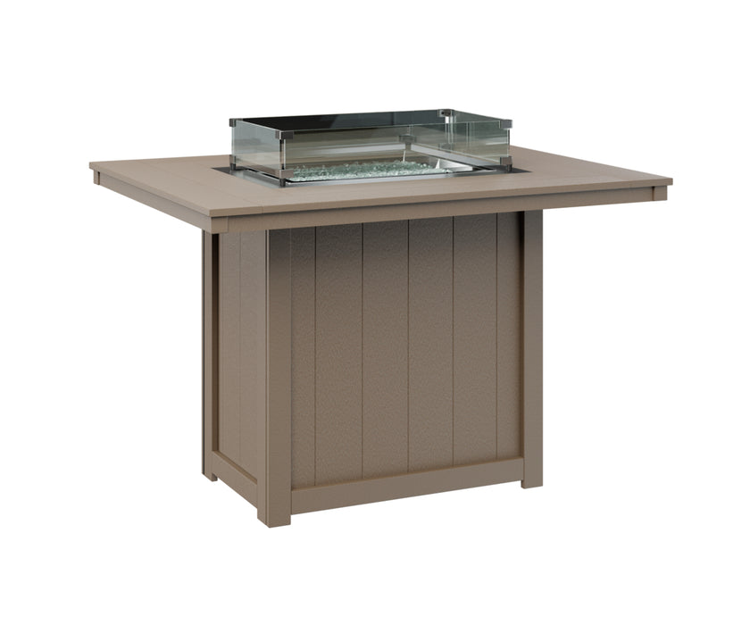 Berlin Gardens Donoma 54″ Rectangular Counter Height Fire Pit Table
