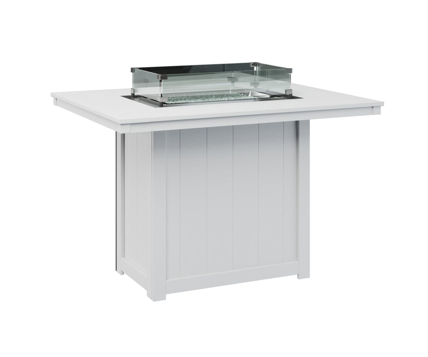 Berlin Gardens Donoma 54″ Rectangular Counter Height Fire Pit Table