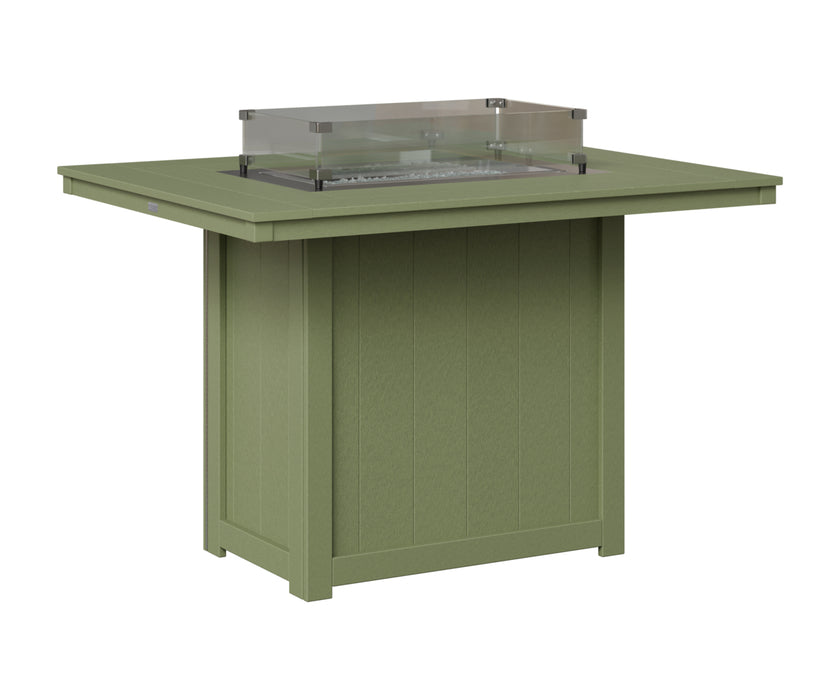 Berlin Gardens Donoma 54″ Rectangular Counter Height Fire Pit Table