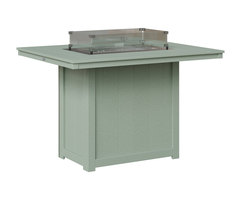 Berlin Gardens Donoma 54″ Rectangular Counter Height Fire Pit Table