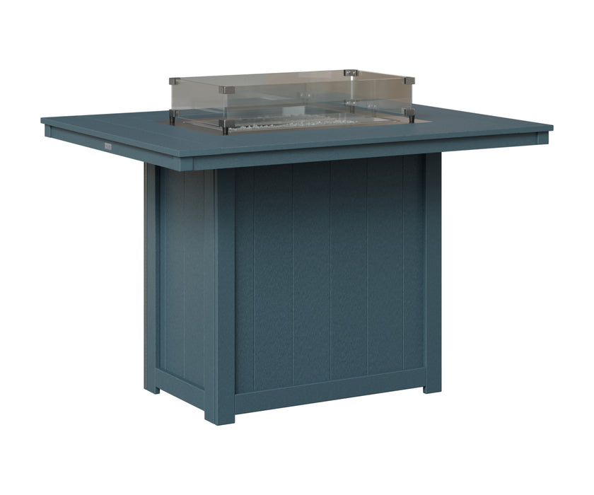 Berlin Gardens Donoma 54″ Rectangular Counter Height Fire Pit Table