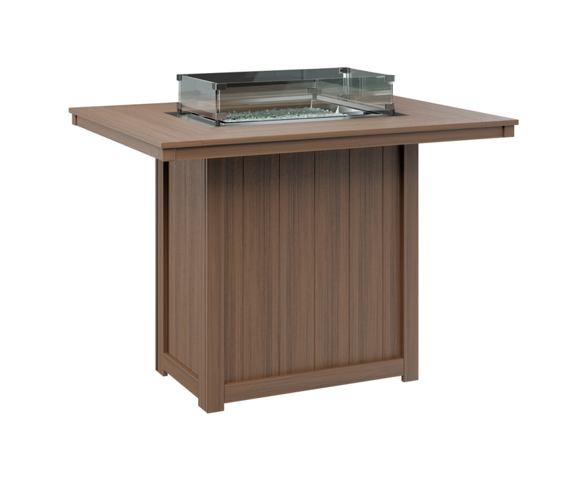 Berlin Gardens Donoma 54″ Rectangular Bar Fire Pit Table