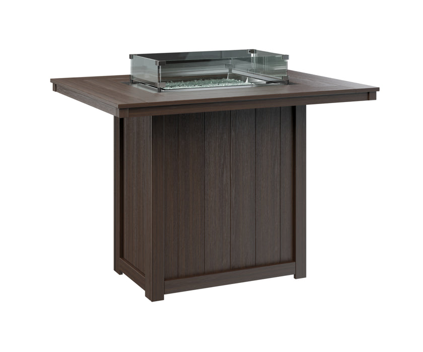Berlin Gardens Donoma 54″ Rectangular Bar Fire Pit Table