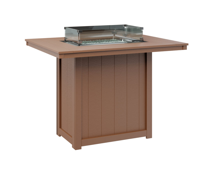 Berlin Gardens Donoma 54″ Rectangular Bar Fire Pit Table