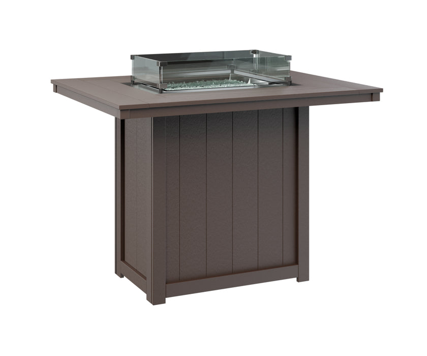 Berlin Gardens Donoma 54″ Rectangular Bar Fire Pit Table