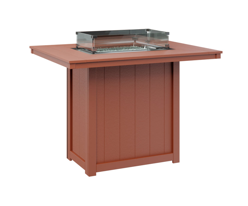 Berlin Gardens Donoma 54″ Rectangular Bar Fire Pit Table
