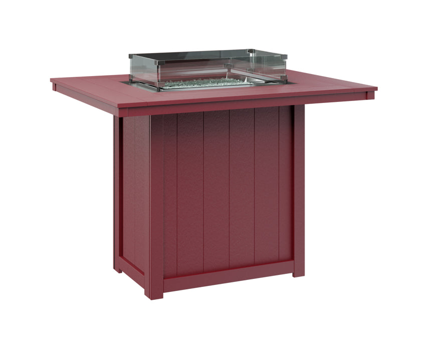 Berlin Gardens Donoma 54″ Rectangular Bar Fire Pit Table