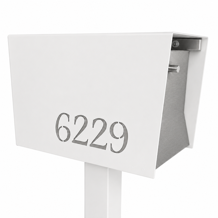 UptownBox-2.0 in ARCTIC WHITE - Modern Mailbox
