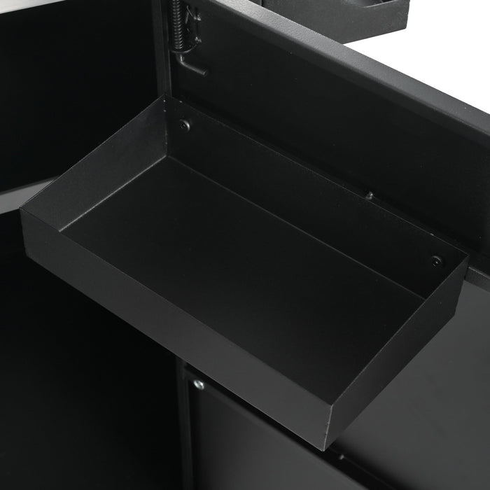 K&K 55.5" Outdoor Kitchen Island with Sink