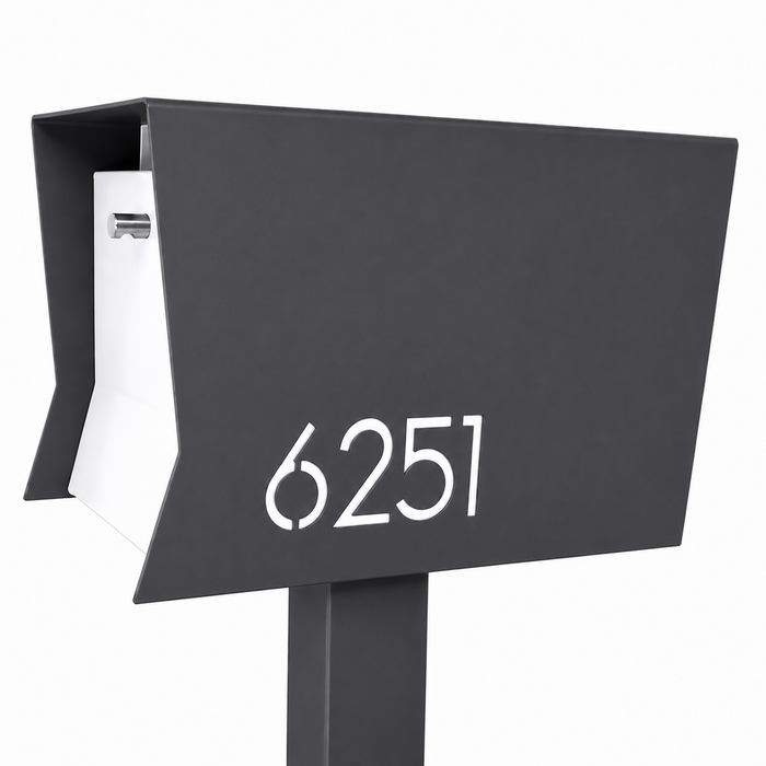 Retrobox-2.0 in DESIGNER GREY - Modern Mailbox