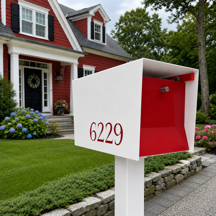UptownBox-2.0 in ARCTIC WHITE - Modern Mailbox