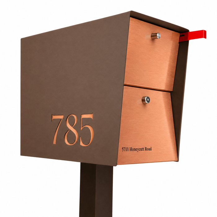 NEW! The UpTown Box Locking Package Dropbox  in COCONUT - Modern Mailbox