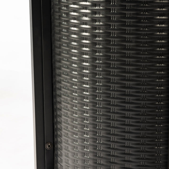 32" Propane Gas Fire Pit Table, 50000 BTU - Black Steel