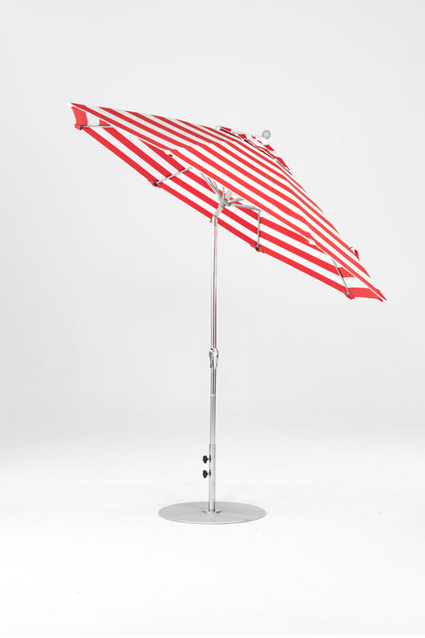 fiberglass patio umbrella red Frankford Monterey Fiberglass Market Auto-Tilt Umbrella