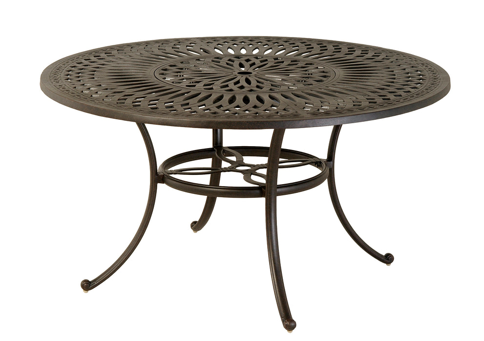 Hanamint Mayfair 54" Round Inlaid Lazy Susan Table