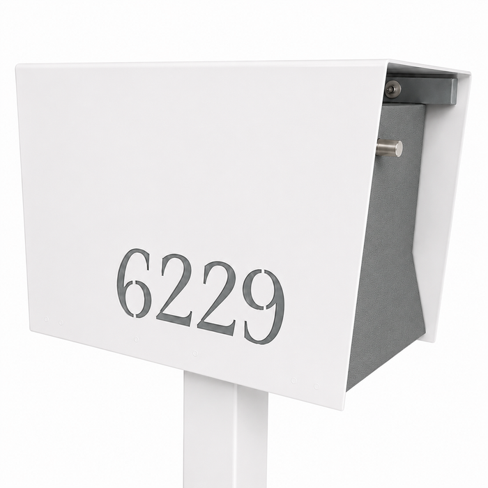 UptownBox-2.0 in ARCTIC WHITE - Modern Mailbox