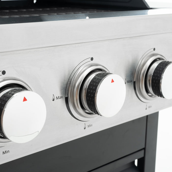 GigaTech 3 Burner Stainless Steel Propane Grill with Side Burner