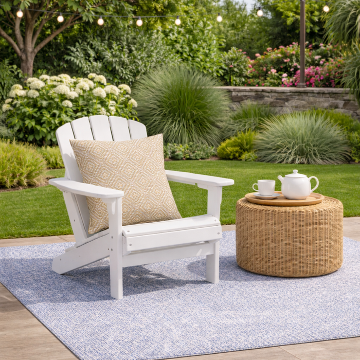 2 Pack Outdoor Throw Pillows, Waterproof & Fade-Resistant Patio Cushions (18x18 Inch)