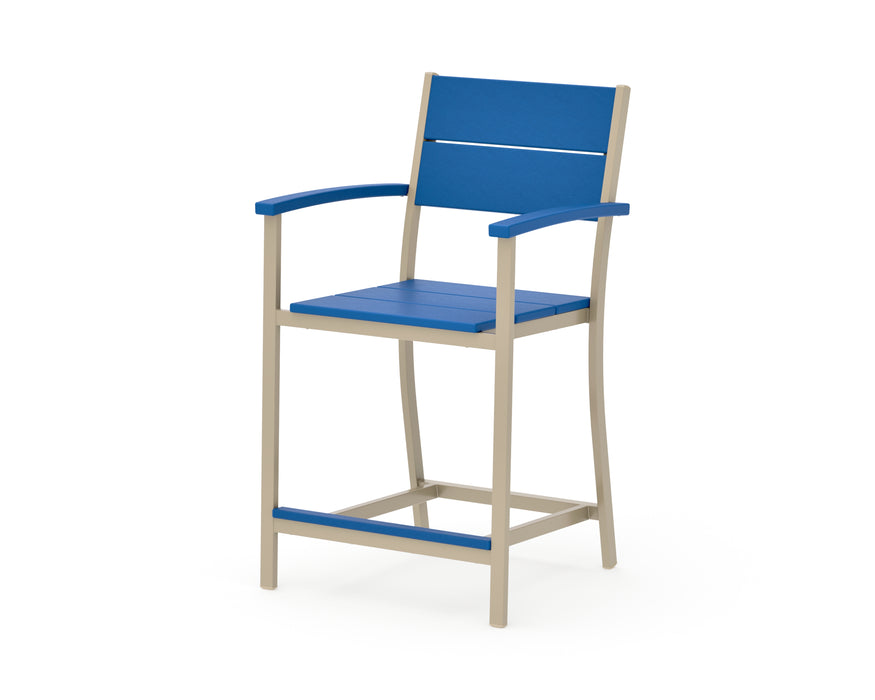 POLYWOOD® Main Street Counter Arm Chair