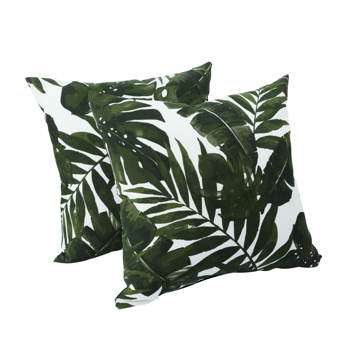 2 Pack Outdoor Waterproof Throw Pillows (18x18 Inch)
