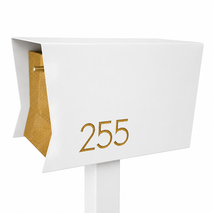 Retrobox-2.0,  in ARCTIC WHITE - Modern Mailbox