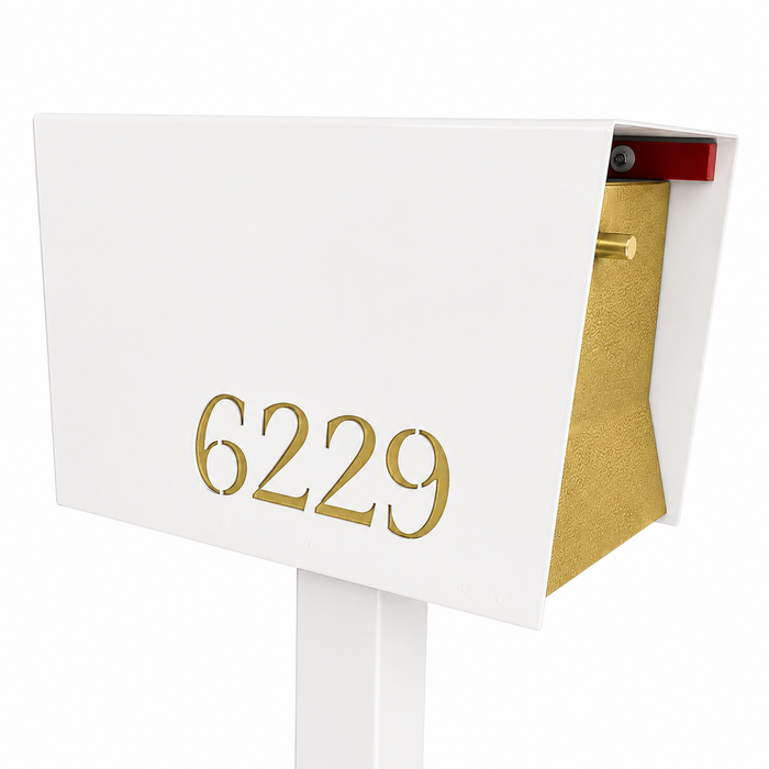 UptownBox-2.0 in ARCTIC WHITE - Modern Mailbox