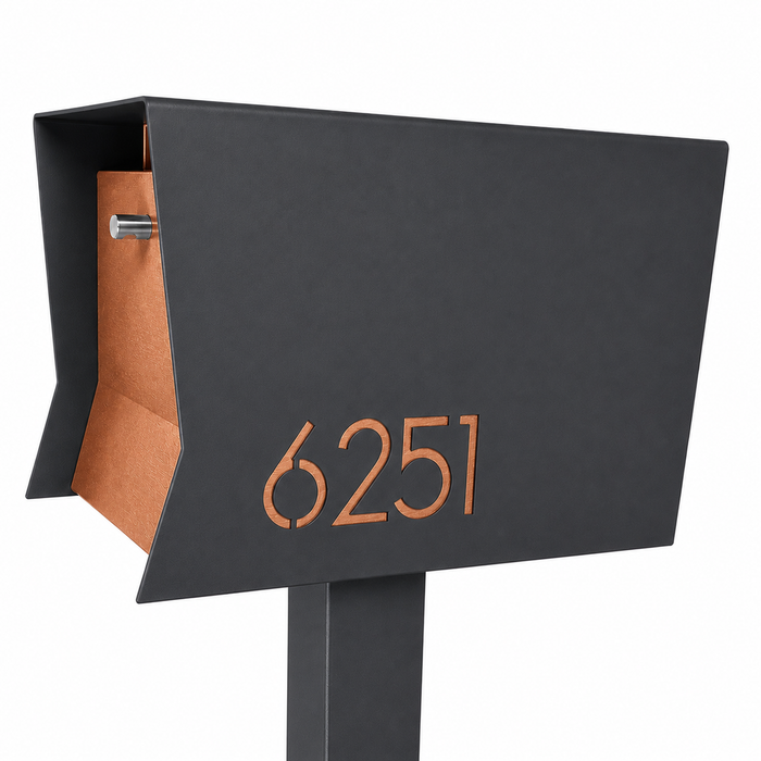 Retrobox-2.0 in DESIGNER GREY - Modern Mailbox