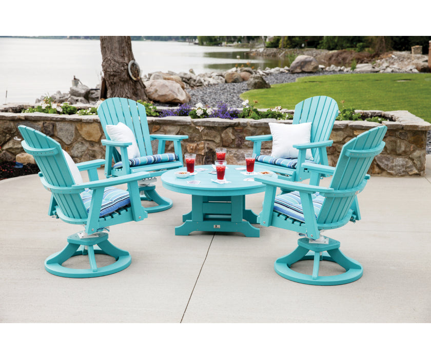 Berlin Gardens Comfo Back Swivel Rocker Dining Chair