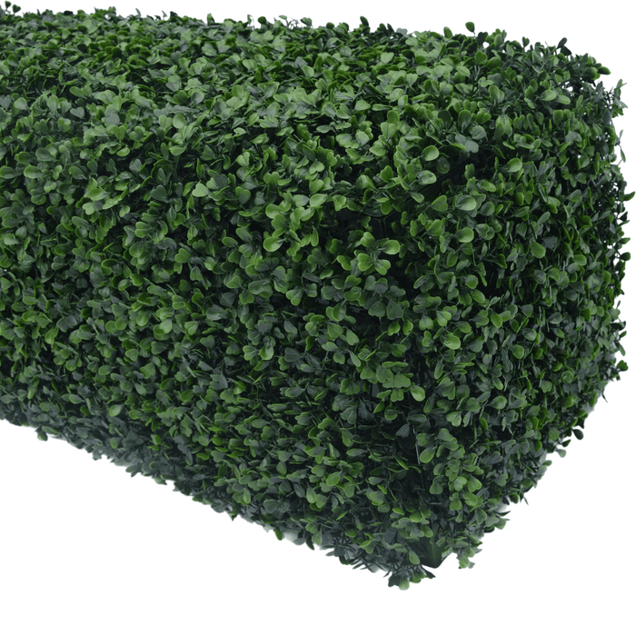 Dark Artificial Boxwood Hedge 40"L x 10"H Commercial Grade UV Resistant