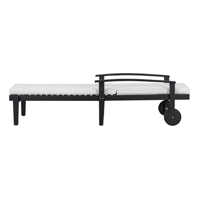 Jason - Chaise Lounge Adjustable Acacia Wood Outdoor Furniture