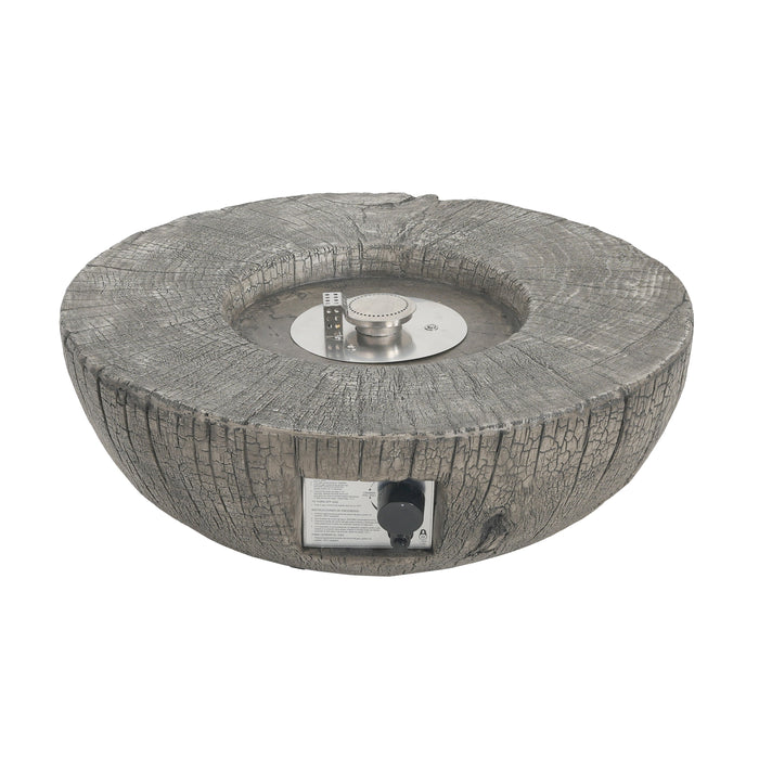Patio MGO Propane Fire Pit, 30,000 BTU, Light Grey